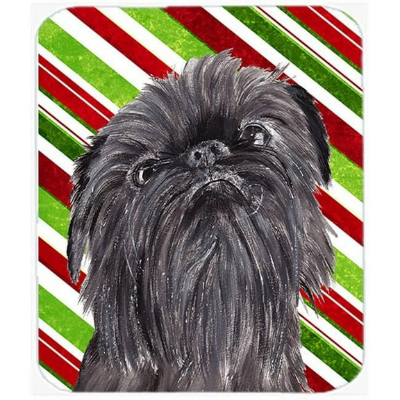 Brussels Griffon Candy Cane Christmas Mouse Pad, Hot Pad Or Trivet