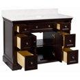 thumbnail image 7 of Sydney 48" Bathroom Vanity with Chocolate Cabinet and Engineered Marble Top, 7 of 7