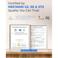 thumbnail image 3 of Waterdrop X12-Alkaline Mineral pH+ Tankless Reverse Osmosis System, NSF/ANSI 42&58&372 Certified, 1200 GPD RO Water Filter System, 11-Stage Filtration, 3:1 Pure to Drain, UnderSink, Black Faucet, 3 of 9
