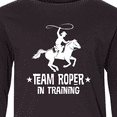 thumbnail image 4 of Inktastic Team Roper in Training Cowboy Long Sleeve Youth T-Shirt, 4 of 5