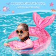 thumbnail image 7 of MoKo Inflatable Pool Floats for Adults Kids, Mermaid Swimming Ring Pool Water Beach Floaties Summer Toy, Pink, 7 of 7