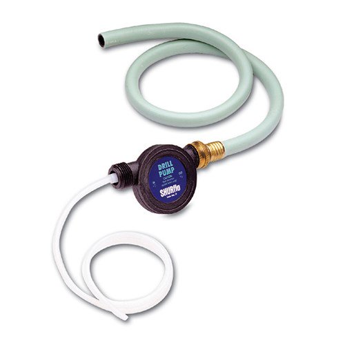 Shurflo 200 GPH Drill Pump with Hoses, 1/4" Shaft