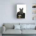 thumbnail image 2 of Trademark Fine Art Sarah Manovski  Frenchie in the bag Canvas Wall Art, 2 of 4