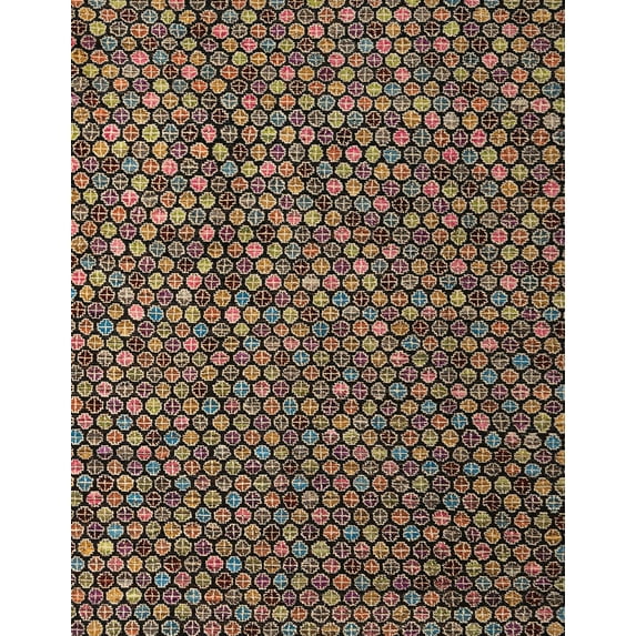 Ahgly Company Indoor Rectangle Abstract Red Abstract Area Rugs, 5' x 8'