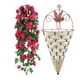 thumbnail image 2 of Conjunto de Rosas Artificiales para Colgar En La Pared, Flores de Ratán para Centros Comerciales, Decoración Del Hogar y Arreglos Florales para Jardín., 2 of 7