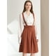 thumbnail image 2 of INSPIRE CHIC Vestido General De Cintura Elástica Con Tirantes Y Tirantes Para Mujer marrón M, 2 of 6