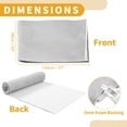 thumbnail image 4 of Unique Bargains 150x Suede Headliner Fabric 12"x57" Foam Back for Car Interior Roof Repair Light Gray 22" L × 57" W, 4 of 8