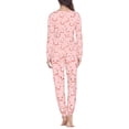 thumbnail image 3 of FOR U DESIGNS Heart Pig Pajamas for Women Set Pants Long Sleeve Crew Neck Tops for Women Set of 2 Size M Sleepwear Sets for Women with Pockets Ladies Pjs Winter, 3 of 6