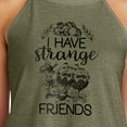 thumbnail image 3 of Alice In Wonderland - I Have Strange Friends - Juniors High Neck Tank Top, 3 of 5