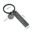 thumbnail image 2 of Uxcell Drive Safe Love You Letter L Keychain with Gift Box for Him Men Christmas Valentines Day Gifts, Black, 2 of 6