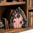 thumbnail image 5 of Fairy Gate, Elf Door Entrance | Garden Fairy Gate, Wooden Fairy Garden Art Doors for Garden Patio Decoration Fairy Tree House, 5 of 5