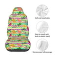 thumbnail image 5 of Balery Multicolored Tropical Pattern Car Seat Cover - Soft & Breathable Front Premium Covers with Non-Slip Protector Fits Most Automotive, Vans, SUVs, Trucks - 1 Unit, 5 of 5