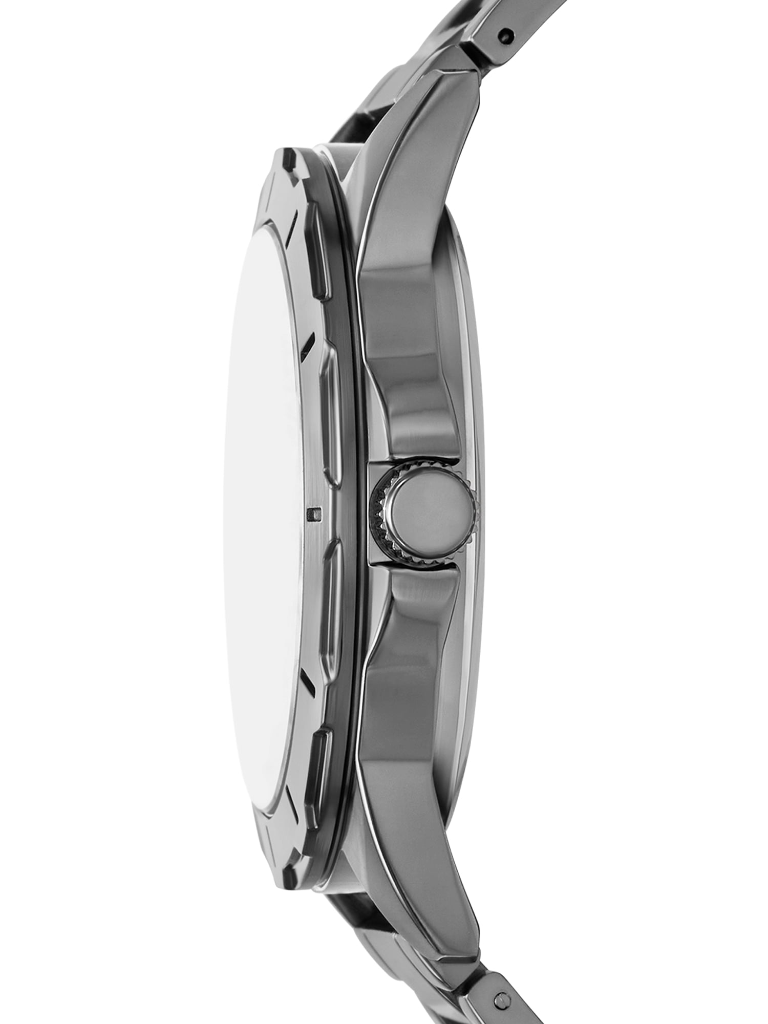 Folio Adult Men's Alloy Gunmetal 45mm 2pc Wristwatch Set