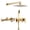 Brushed Gold, variant on Sumerain Brushed Gold Rain Shower System with Handheld Shower and Pressure Balancing Shower Mixer Valve