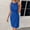 Blue, variant on Jesvior Women Bodycon Work Dresses for Women Sleeveless Crew Neck Pleated Pencil Business Dresses Sheath Cocktail Dresses Knee Length for Office Travel