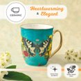 thumbnail image 4 of Christian Art Gifts Large Ceramic Butterfly Scripture Coffee & Tea Mug for Women: Hope - Inspirational Bible Verse Novelty Non-toxic Drinkware w/ Gold Accents, Teal & White Multicolor Floral, 14 oz., 4 of 6