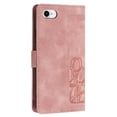 thumbnail image 3 of Leather For Apple iPhone 17e / 16e Case Orchids&Butterflies Embossed 5-card  Flip Wallet Leather Case With Card Holder Magnetic Closure Phone Cases Cover With Hand Strap,Pink,For iPhone 17e / 16e, 3 of 9