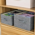 thumbnail image 3 of Clothing Storage Boxes No Smell Polyester Fabric Storage Baskets, 3 of 8