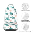 thumbnail image 4 of Wukai Turtles And Seahorses Full Set Car Seat Covers with Soft Padding Universal Auto Front Seats Protector and Cushion Mat, 4 of 5