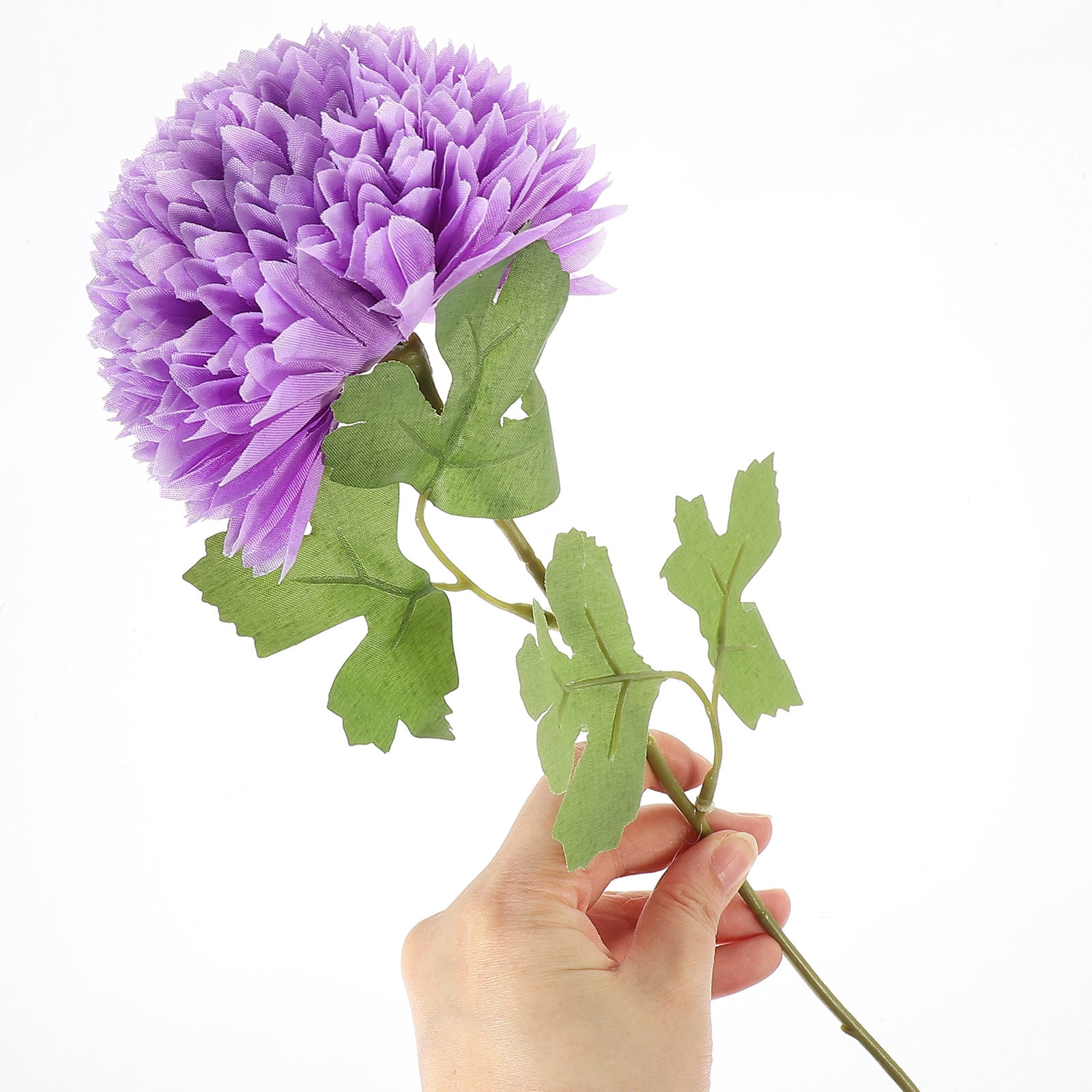 LABSERRON 10Pcs Artificial Flowers Fake Purple Silk Decorative Bloom Plant For Wedding Home 22.01X4.32X4.32in