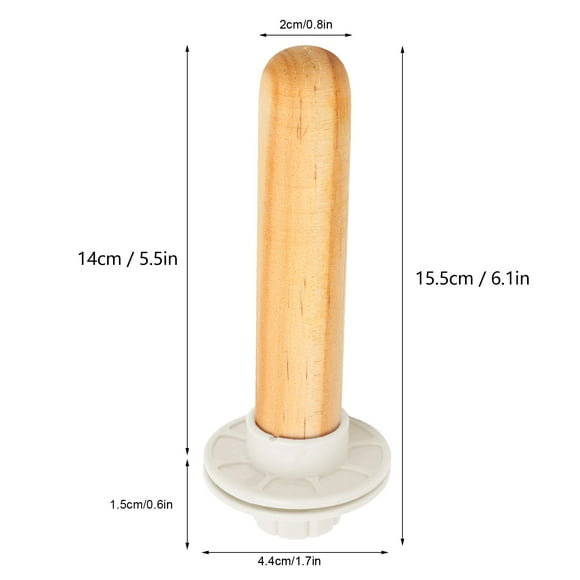 2024 Bird Cage Perch Beak Paw Grinding Wooden Parrot Stand Stick Toy for Cockatiels Lovebirds Budgies White