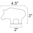thumbnail image 4 of Magnum Target 1/5sc. NRA/IHMSA Metallic Silhouette Targets - 4pc. Small Bore Rifle Knock-overs - 4W, 4 of 6
