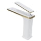 thumbnail image 5 of Grifo de lavabo de cobre con mango largo para mezcla de agua fría y caliente, grifo de baño de un solo orificio G9/16, 5 of 8