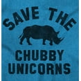 thumbnail image 2 of Save The Chubby Unicorns Fantasy Men's Graphic T Shirt Tees Brisco Brands X, 2 of 6