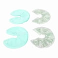 thumbnail image 3 of 1 par de almohadillas de gel para el pecho, compresas frías y calientes reutilizables, paquete de hielo para lactancia materna, color verde, 3 of 15