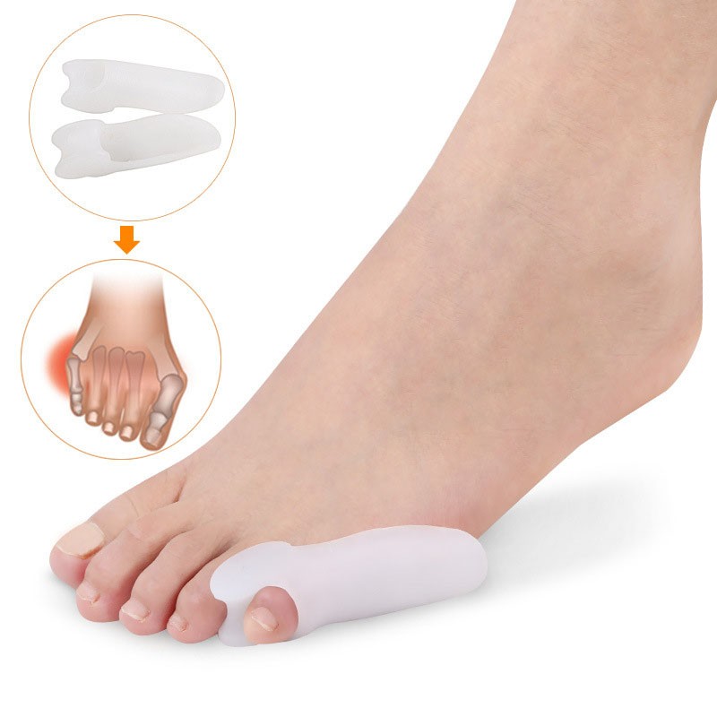 Sufanic Toe Separators,2Pcs Little Toe Straightener Separator Valgus Splint Guard Corrector