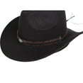 thumbnail image 6 of Yoetaun Adjustable Length Hat Band for Cowboy Hat Berets Fedora Hat Outdoor Multiple Functional Decorative Hat Belt for Adult Color B, 6 of 9