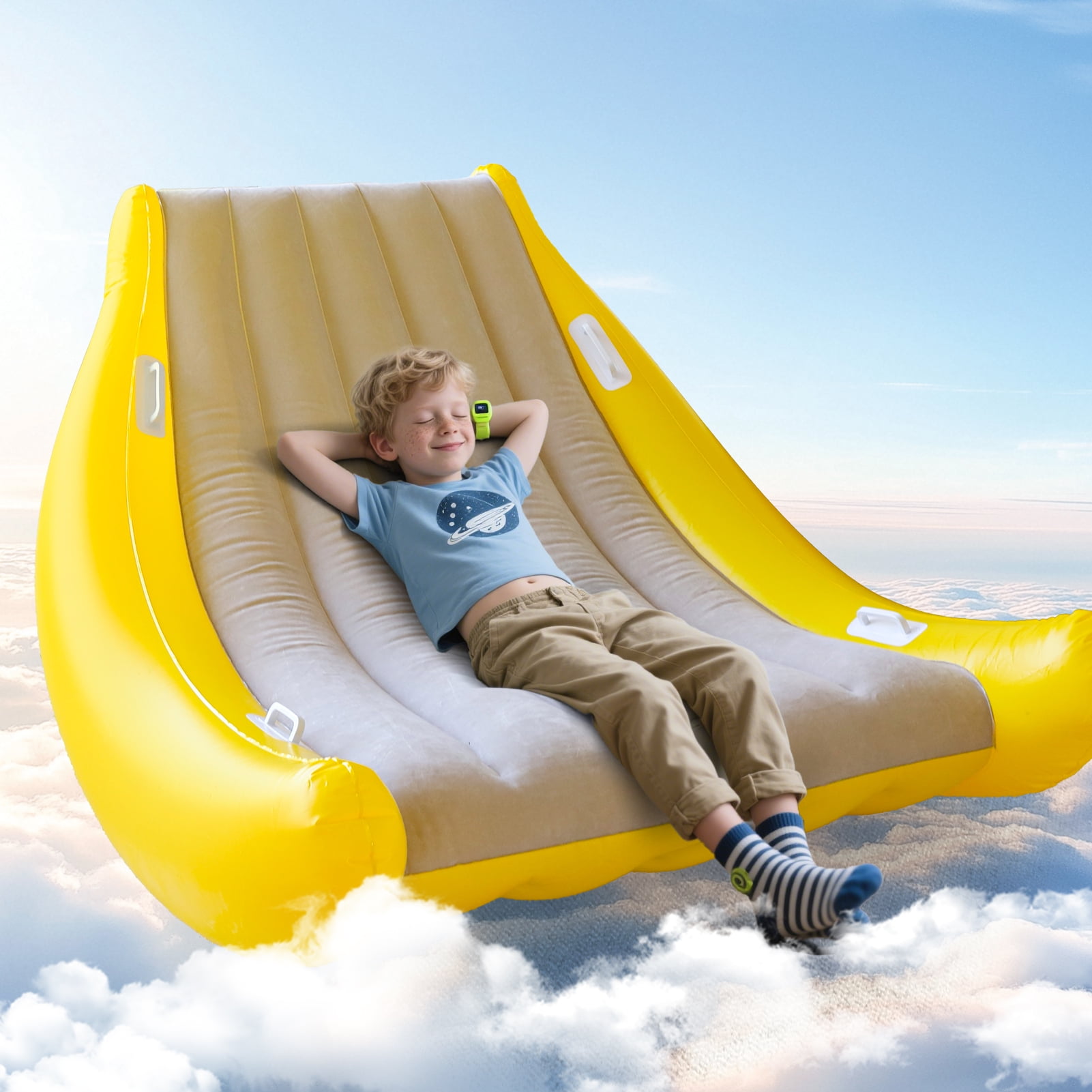 Sensory Chair for Kids, Sensory Room Kids Rocking Chair, Air Cloud Inflatable Sensory Chair, Crash Pads for Children Sensory, Indoor/Outdoor Gifts for Toddler