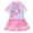 1-Pink1318, variant on Tiijoy Little Girls Cartoon Print Short Sleeve Swim Dress Quick Dry UPF 50  Bathing Suit, Sizes 2-12