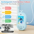 thumbnail image 4 of Kids Video Walkie Talkie With 2.0” Ips Screen – 400m Range, Real-Time Video Voice Changer, Rechargeable Via Type-C, No Wifi Needed, 2 Pack For Outdoor, Camping, Birthday Gift For Boys Girls, 4 of 10