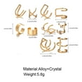 thumbnail image 3 of Summer under $10 Cotonie 12pcs Ear Cuffs for Non-Pierced Ears Earrings for Women Cartilage Hoop Clip On Hypoallergenic Huggie Earrings Fake Nose Ring Jewelry Gifts, 3 of 3