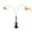 A, variant on Double Bird Cat Teaser Wand Toy, Interactive Self Playing Kitten Feather Toy with Powerful Suction Cup Base, Dual Flexible Flying Wire Long Rod Chasing Exercise Toy for Indoor Cats