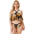thumbnail image 3 of Trajes de baño de una pieza de talla grande para mujer Trajes de baño para mujer Traje de baño sexy con escote halter con cordones Traje de baño XL-4XL Zhivalor CZYZ-ZC339-9, 3 of 6