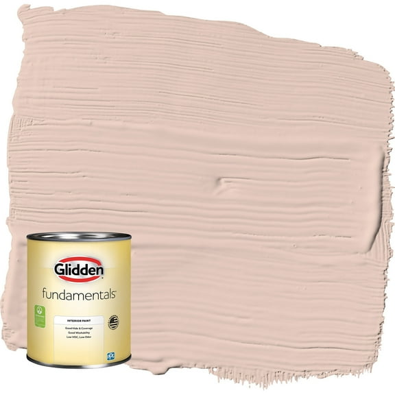 Glidden Fundamentals Sultan Sand / Orange Flat Interior Paint, 1 Quart
