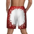 thumbnail image 2 of Lsque Mens Swim Trunks Winter Christmas Snowflake Pattern - Bathing Suit Compression Liner - Beach Swim Shorts Swimwear - (S-3XL) - Stretch Quick Dry -XX-Large, 2 of 9