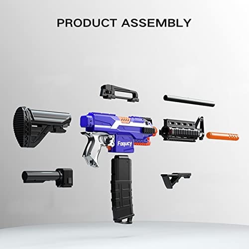 Foqucy Pistola de Juguete para Pistolas Nerf Balas Blasteras de Espuma Automaticas con 100 Foqucy Foqucy