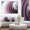 thumbnail image 1 of Unique Purple Fractal Art Pattern - Abstract Canvas Wall Art Print, 1 of 4