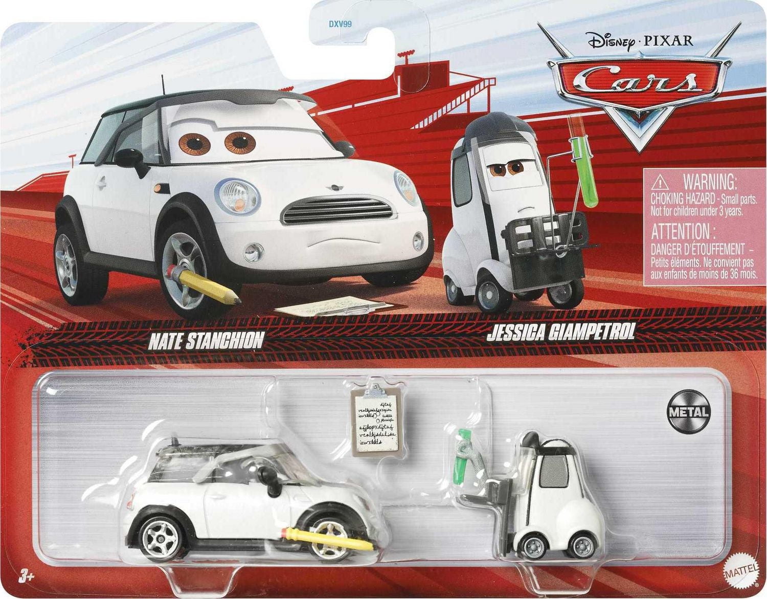 DC Chemist & PC de coffrets de 2 inspirés du film «Les Bagnoles 3» de ​Disney et Pixar