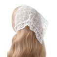 thumbnail image 5 of WINDLAND Breathable Flower Pattern Hair Kerchief Cute Lace Bandana Tie Back Headwrap, 5 of 15