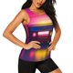 thumbnail image 2 of Balery Neon Cassette Tape Camiseta sin mangas estampada ligera para mujer, tops de entrenamiento sin mangas, camisetas de yoga transpirables de secado rápido.-X-Large, 2 of 7