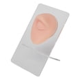 thumbnail image 2 of Eyebrow  Practice Model with Stand Reusable Silicone Eye Eyebrow Model for  Training, 2 of 8