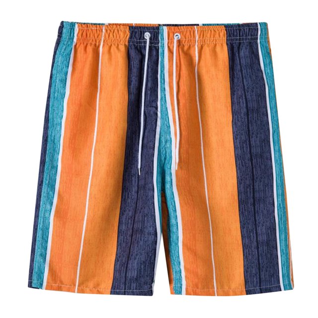 Levmjia Mens Shorts for Running,Workout,Training, Basketball Drawstring Print Beach Shorts Holiday Style Beach Shorts