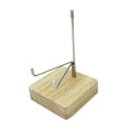 thumbnail image 2 of TISHITA Sphere Globe Stand Rocks Display Easel Metal Arm Collectibles Wood Display Stand Medium, 2 of 8