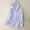 Blue, variant on Cotton Linen Hoodies for Women Button Down Sun Protection Shirts Casual Long Sleeve Blouse Summer Vacathion Beach Top