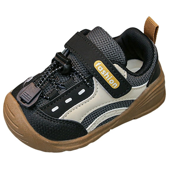 Zshosam Big Kids Shoes Boys Toddler Shoes Boys Shoes Kids Lightweight Breathable Sports Sneakers for Walking Running Size 4.5,(Black Toddler 4.5)
