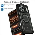 thumbnail image 3 of For iPhone 12 Pro / 12 6.1" Phone Case,With Contractile Lens Ring Kickstand,Compatible with Mag-Safe,Heavy Duty Shockproof Anti-fall Drop Protection,Camouflage Pattern Back,Durable Phone Case,F, 3 of 5
